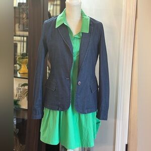 NWT Sundance Denim Jacket Blazer. Women Sz-6 Blue | Classic | Timeless.